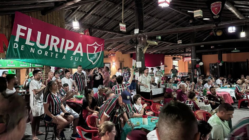 Torcedores do Fluminense (Foto: Ronaldo Fontana, ge)