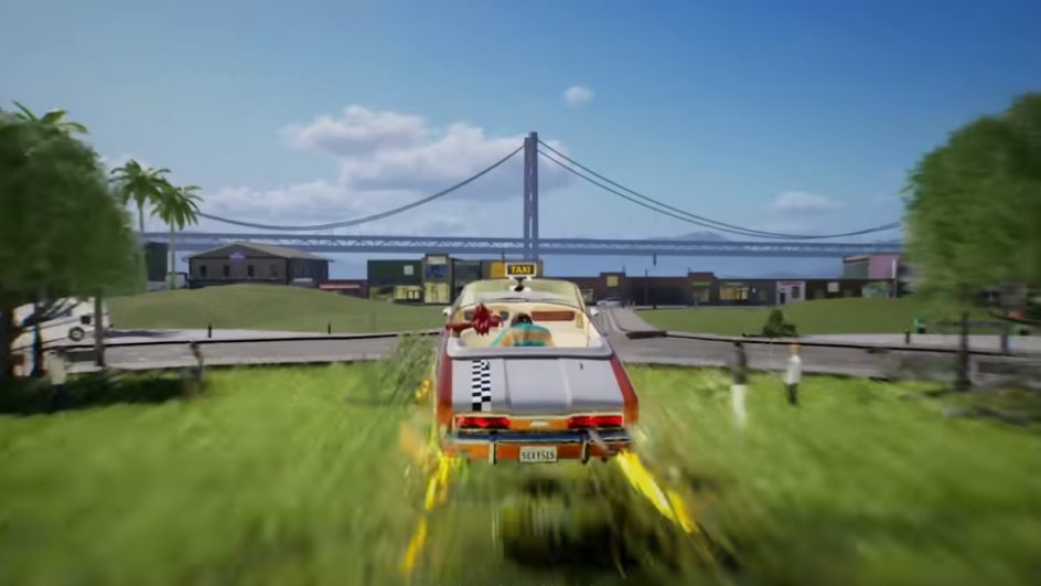 Cena do jogo Crazy Taxi