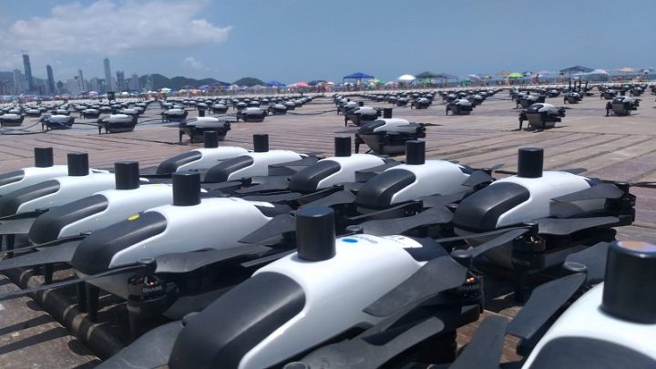 Drones estão posicionados na Barra Sul