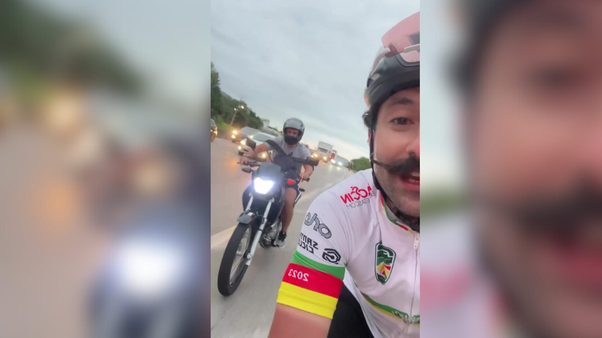 Para cumprir promessa, ciclista pedala de 600 km do RS até Florianópolis em menos de 24h
