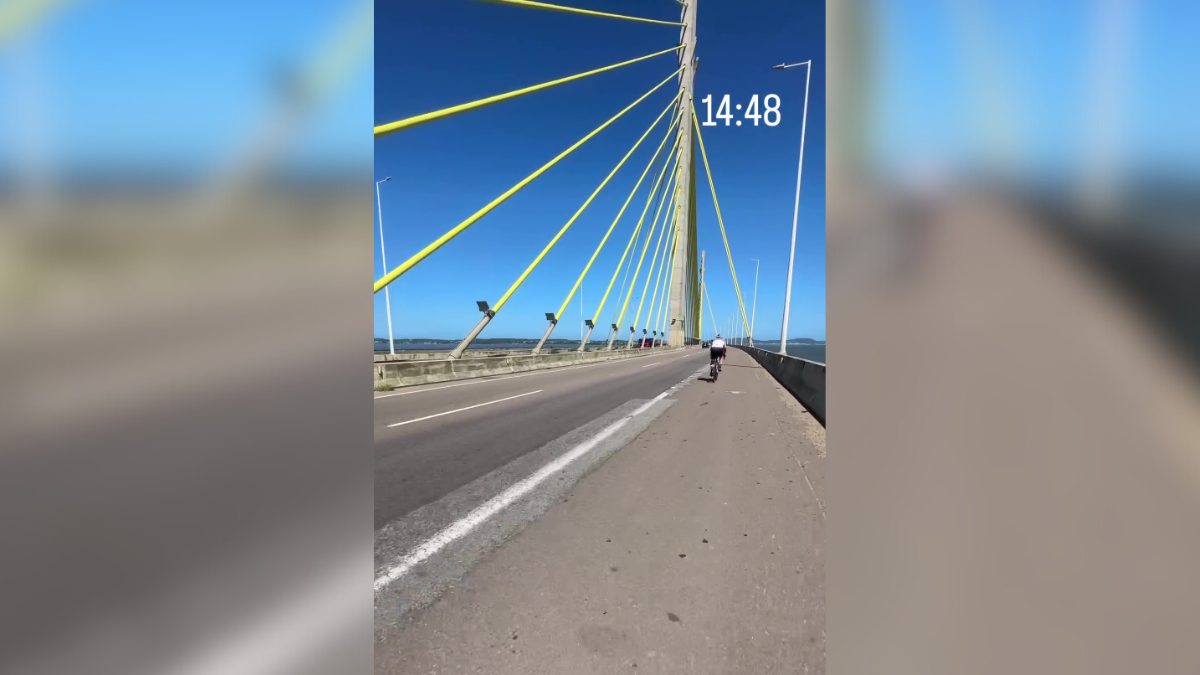 Para cumprir promessa, ciclista pedala de 600 km do RS até Florianópolis em menos de 24h