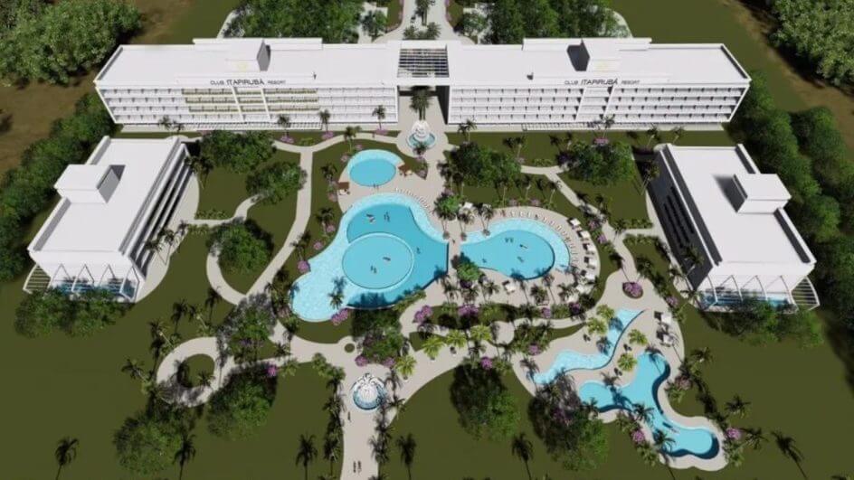 FOTOS: Hotel à beira mar em SC terá desconto de R$ 4 milhões após não ser vendido em leilão