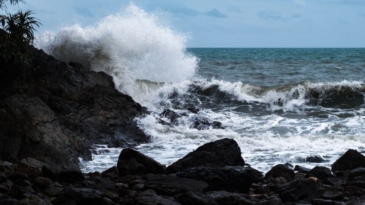 mar agitado