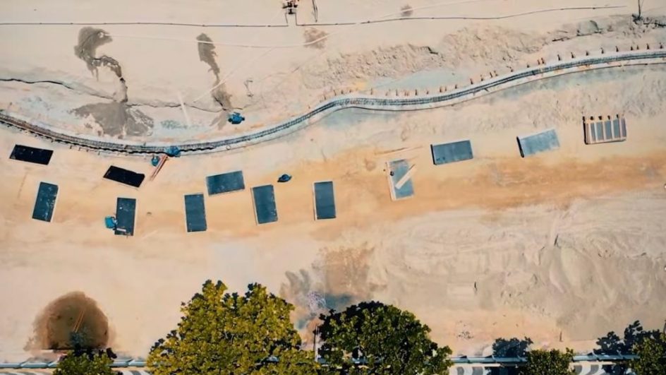 Desenho da nova orla começa a aparecer