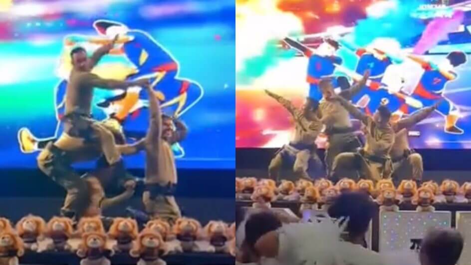 Vídeo hilário mostra policiais militares de SC dançando Waka Waka em formatura do Proerd