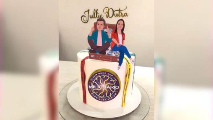Vencedora do ‘Quem quer ser milionário’ já teve bolo de aniversário com tema do programa