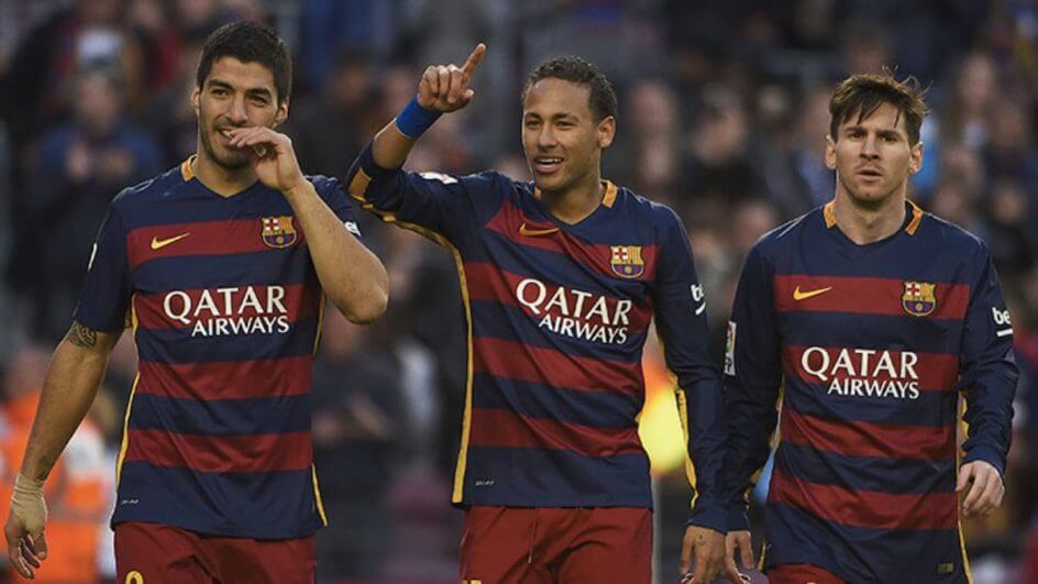 Suárez, Neymar e Messi: o trio do Barcelona que fez história no futebol mundial (Foto: Divulgação, Conmebol)