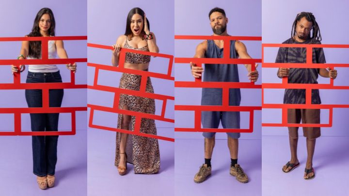 Alane, Isabelle, Juninho e Luigi estão no 6º paredão (Foto: Gshow, Globo)