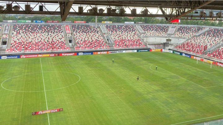 Arena Joinville será palco de Joinville x Marcílio Dias (Foto: Cléber Grabauska, CBN Joinville)