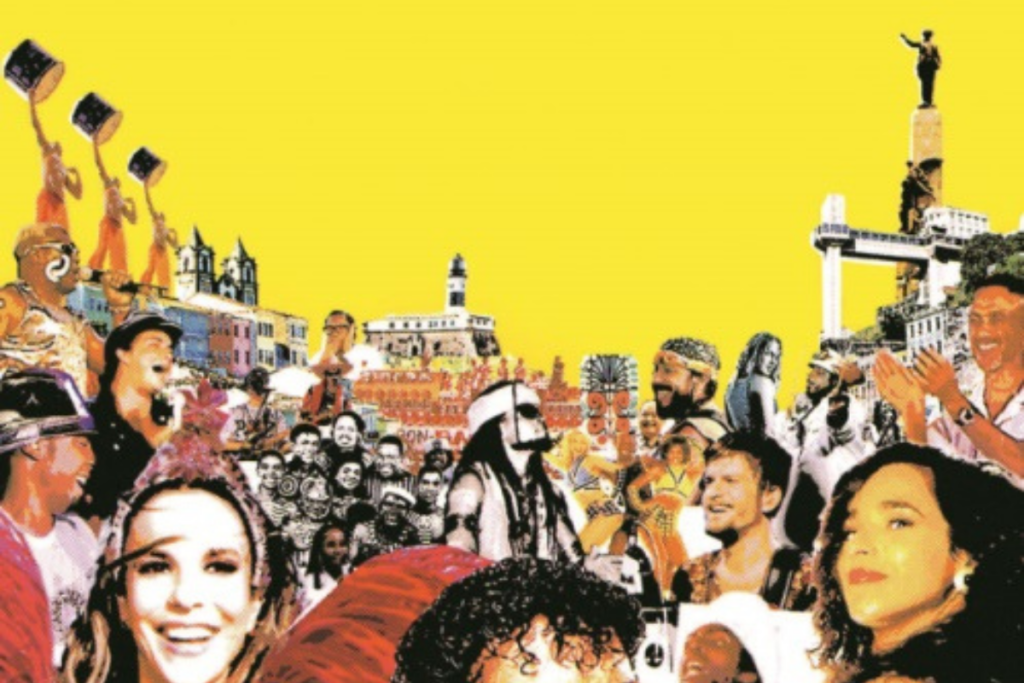 “Axé: Canto do povo de um lugar” mostra a trajetória do movimento musical axé (Imagem: Reprodução digital | Zahir Company)