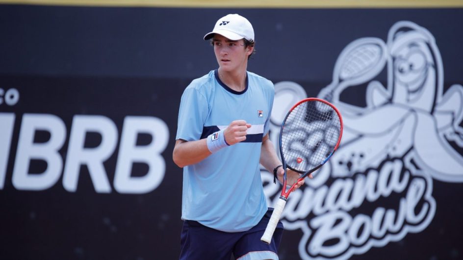 Brasileiro João Fonseca, atual número 1 do ranking juvenil da ITF, foi vice-campeão da última edição, em Criciúma - Foto: Luiz Candido/CBT