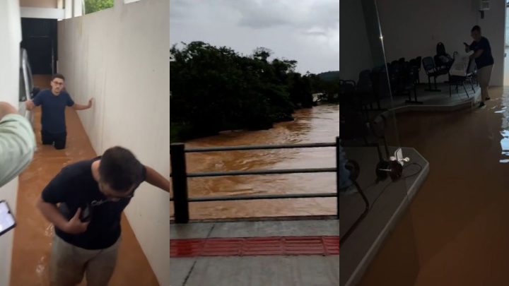 Fortes Chuvas deixaram famílias isoladas (Foto: Reprodução, Redes Sociais)