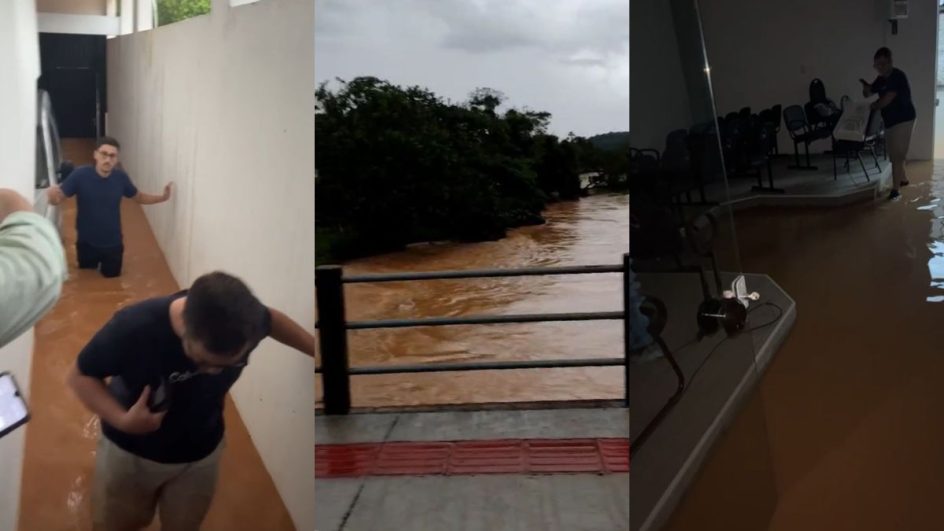 Fortes Chuvas deixaram famílias isoladas (Foto: Reprodução, Redes Sociais)