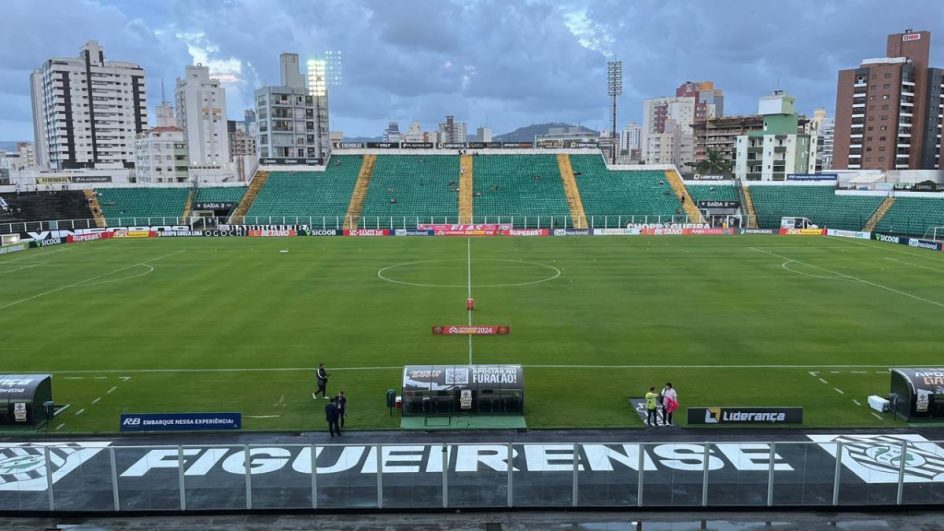 Estádio Orlando Scarpelli, em Florianópolis, será palco do jogo entre Figueirense x Joinville (Foto: Bruno Atanázio, NSC Total)