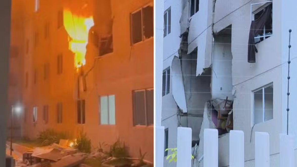 Explosão em prédio em Porto Alegre