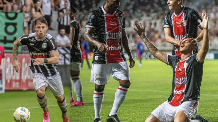 Figueirense e Joinville tentam a primeira vitória no Catarinense 2024 (Fotos: Patrick Floriani, FFC; Thiago Vasconcelos, Jec)