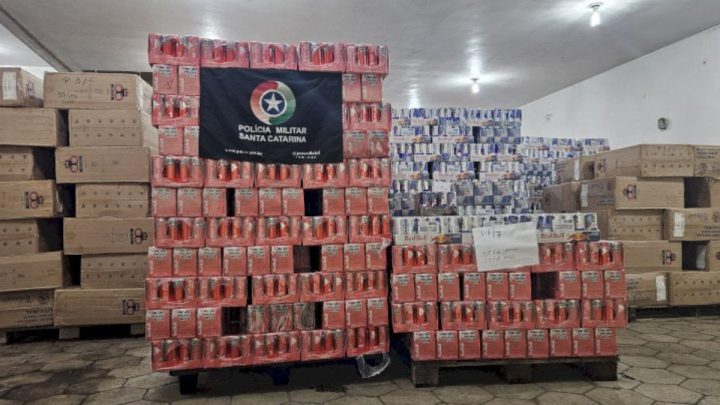 Operação apreende quase R$ 900 mil em produtos contrabandeados no Oeste de SC