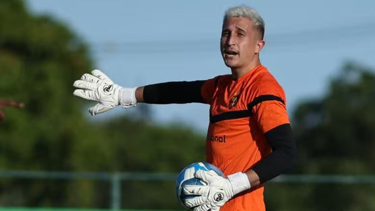 Goleiro Thiago Couto: Atualmente, defende o Sport (Foto: Paulo Paiva, Sport Club do Recife)
