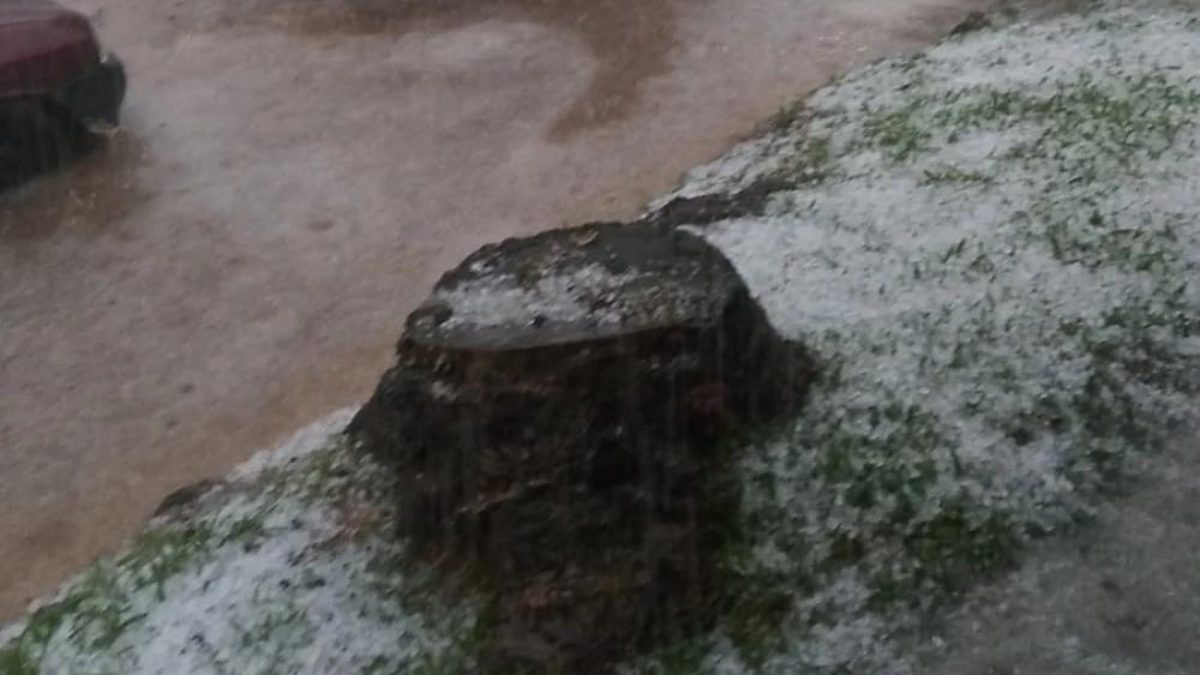 Granizo em Capão Alto