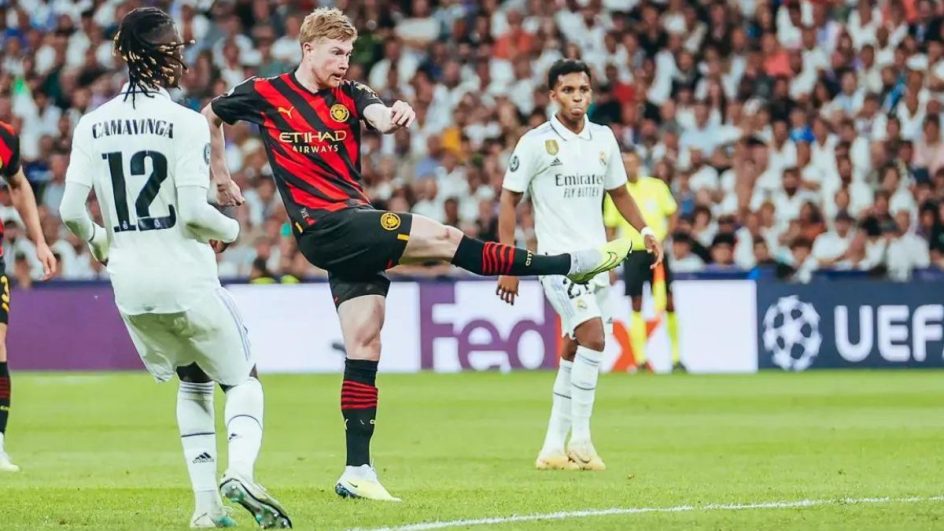 Kevin De Bruyne em ação pelo Manchester City (Foto: Manchester City, Divulgação)