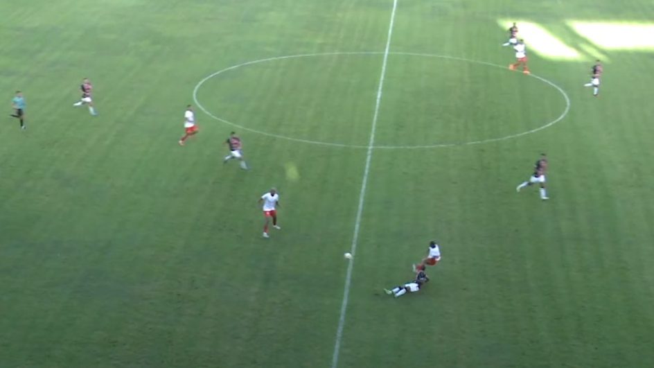 Marcus Carioca é expulso no jogo entre Joinville x Inter de Lages (Foto: NSC TV, Reprodução)