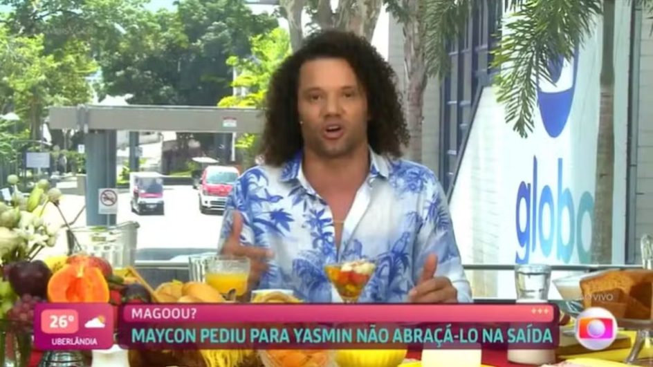 Catarinense Maycon, primeiro eliminado do BBB, participa do "Mais Você" e justifica polêmicas