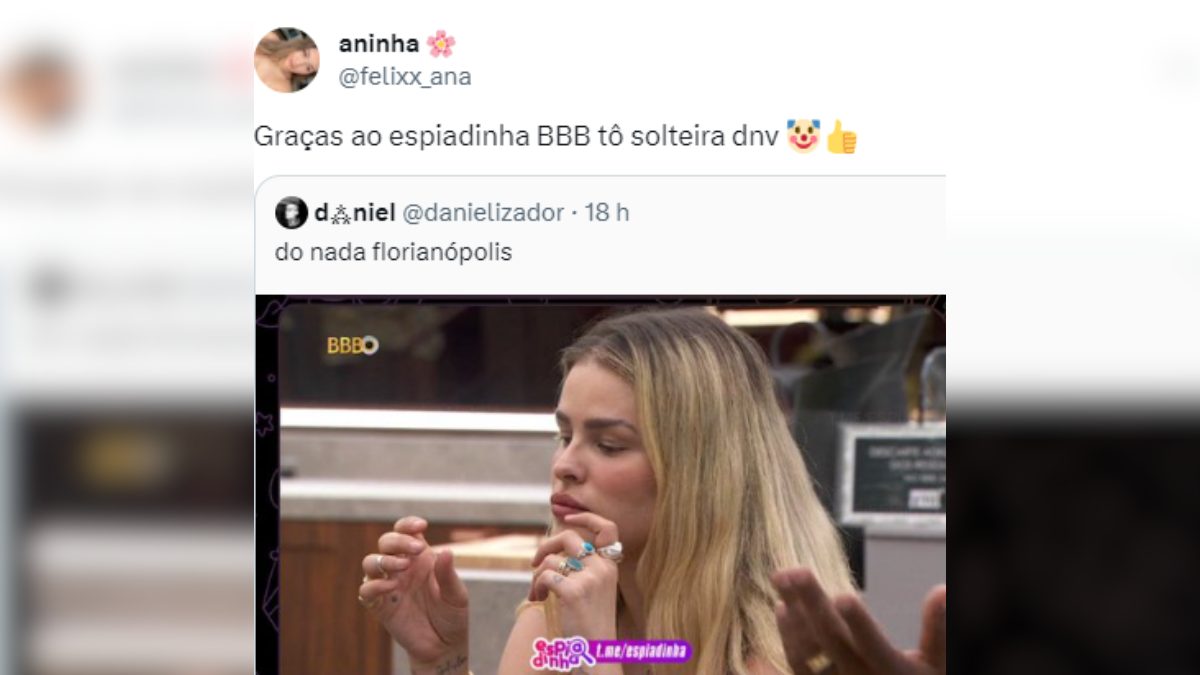 Menina descobre traição através do BBB 24