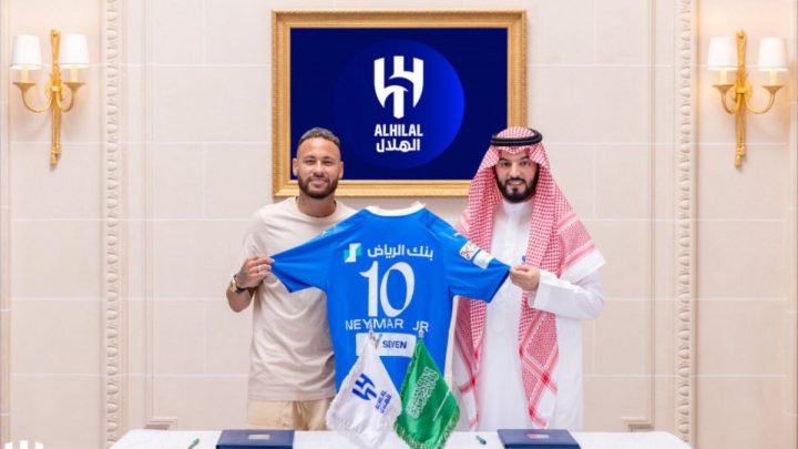 Neymar no Al-Hilal (Foto: Al-Hilal, Divulgação)