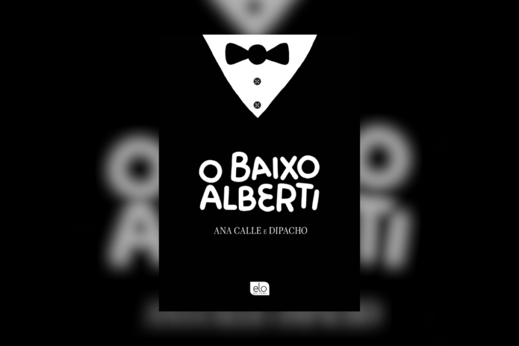 “O baixo Alberti” conta a história de dois profissionais que trabalham em uma orquestra (Imagem: Reprodução digital | Elo Editora)