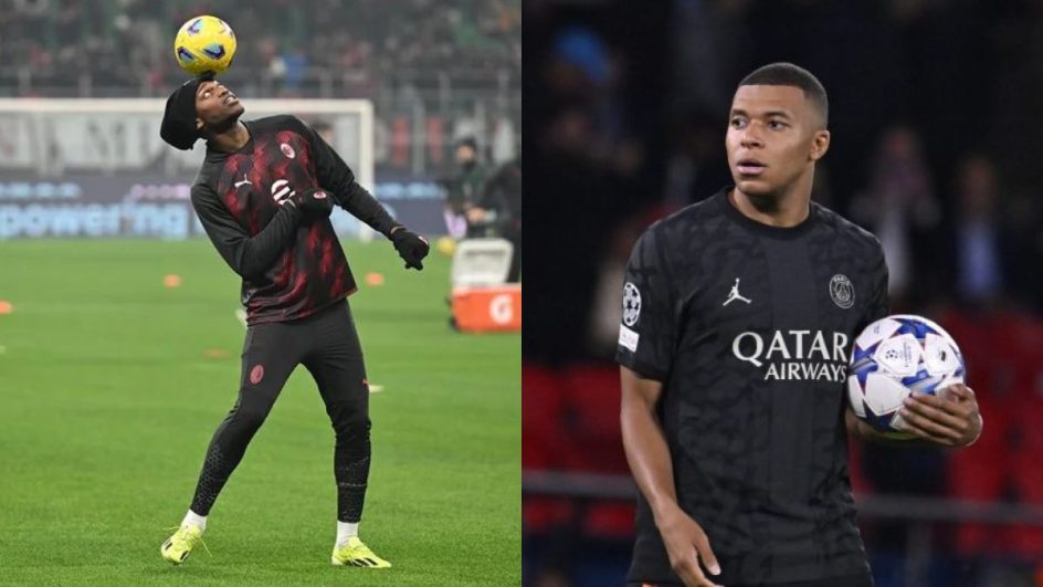 Rafael Leão aparece como possível substituto de Mbappé no PSG (Foto: Milan, Divulgação I PSG, Divulgação)