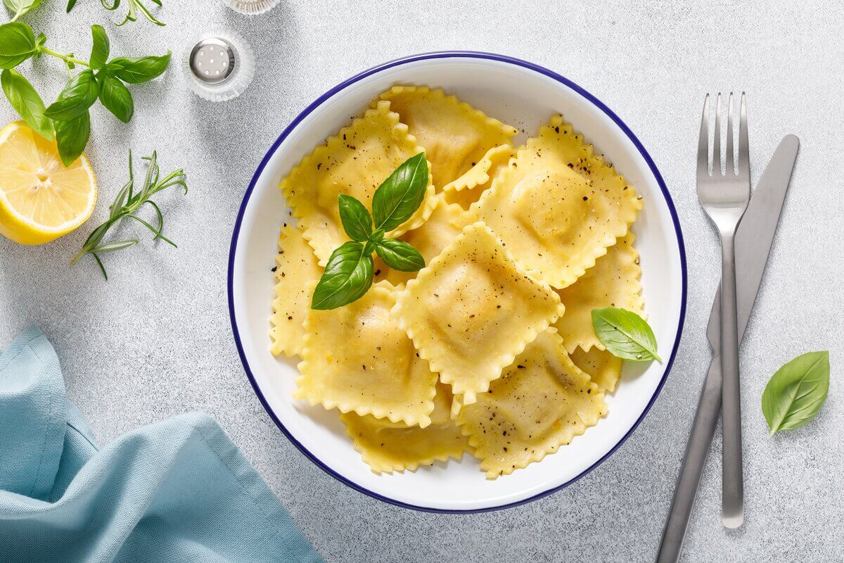 Ravioli recheado com abóbora e chia (Imagem: Sea Wave | Shutterstock)