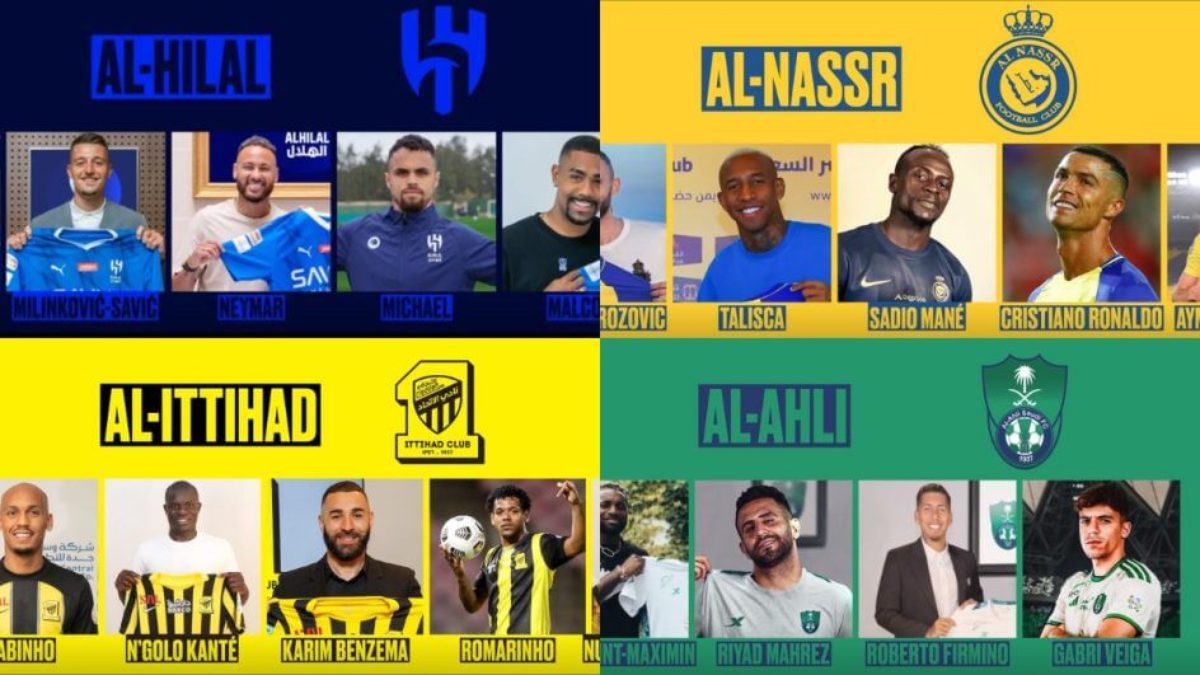 Veja os jogadores insatisfeitos com o futebol da Arábia Saudita