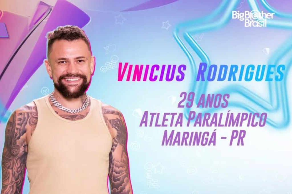 Vinicius Rodrigues é atleta paralímpico e conquistou uma medalha de prata em sua estreia nos jogos em Tóquio (Imagem: Reprodução digital | TV Globo)