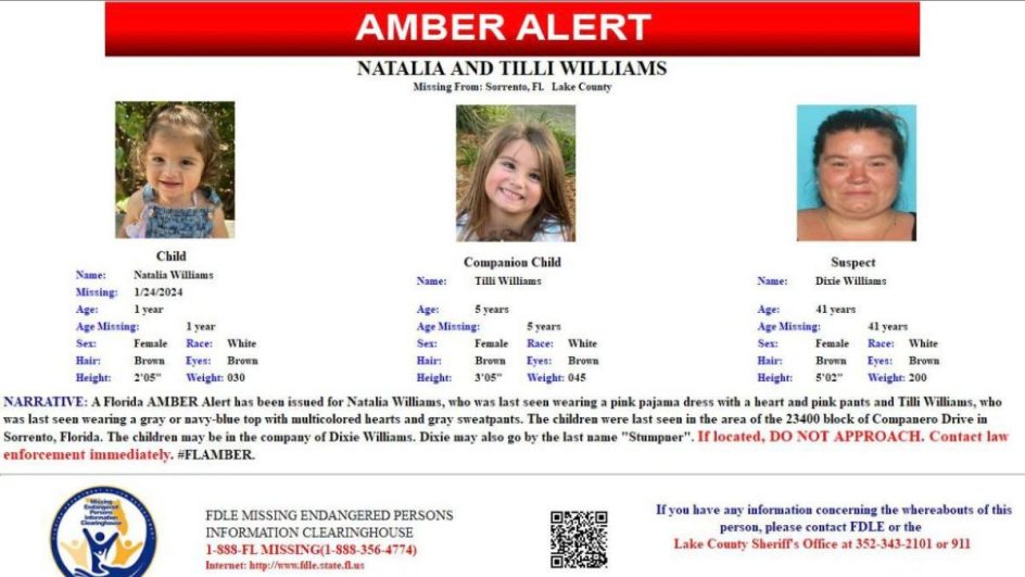 Amber Alert é um sistema de alertas usado na Flórida, mas poderia ajudar SC (Foto: Dagmara Spautz, Reprodução)