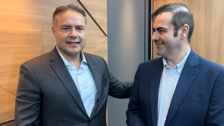 Chiodini com o ministro dos Transportes, Renan Filho