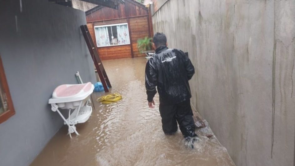 Com mais de 100mm, Araquari registra o maior acúmulo de chuva em 24 horas em SC