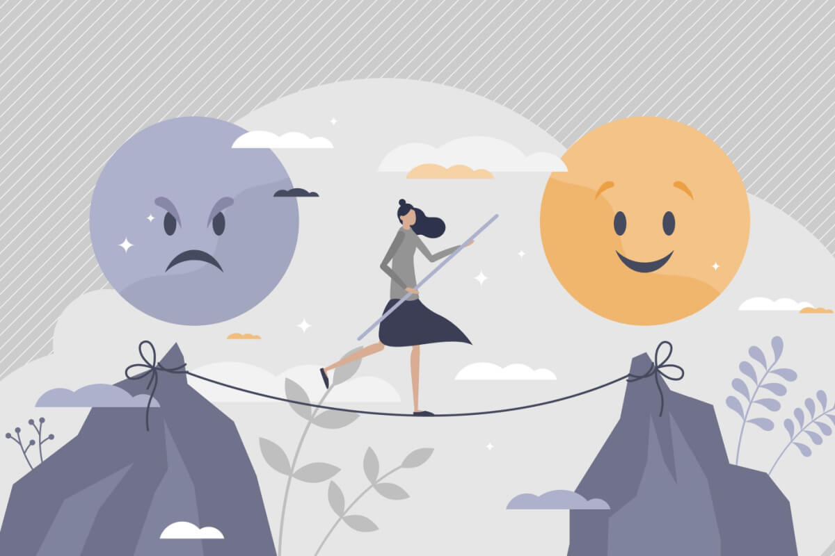 A autorresponsabilidade é uma das formas de praticar o equilíbrio emocional (Imagem: VectorMine | Shutterstock)