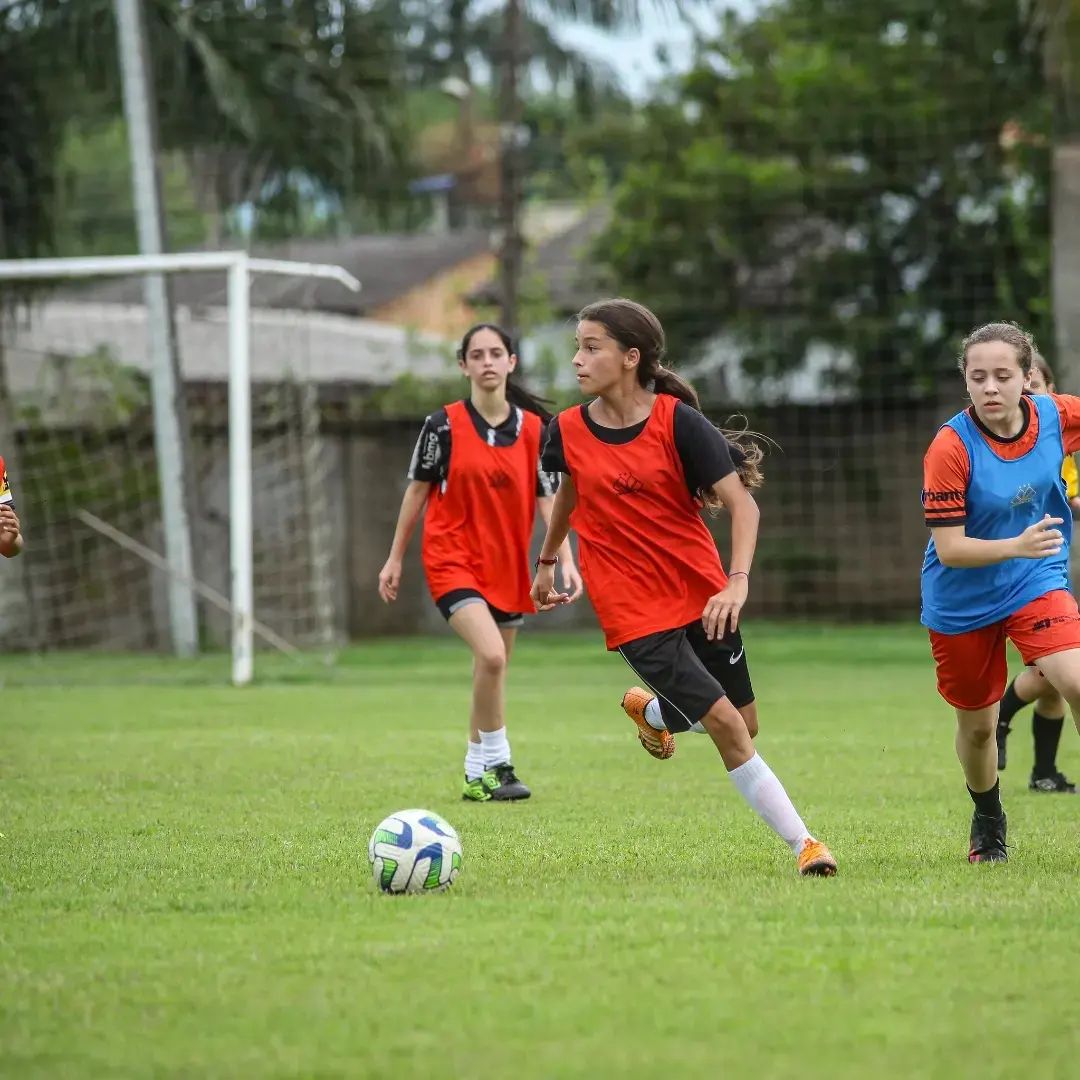 Joana Gamperl, de 13 anos, participa de seletiva do Criciúma - Foto: Reprodução/Redes sociais