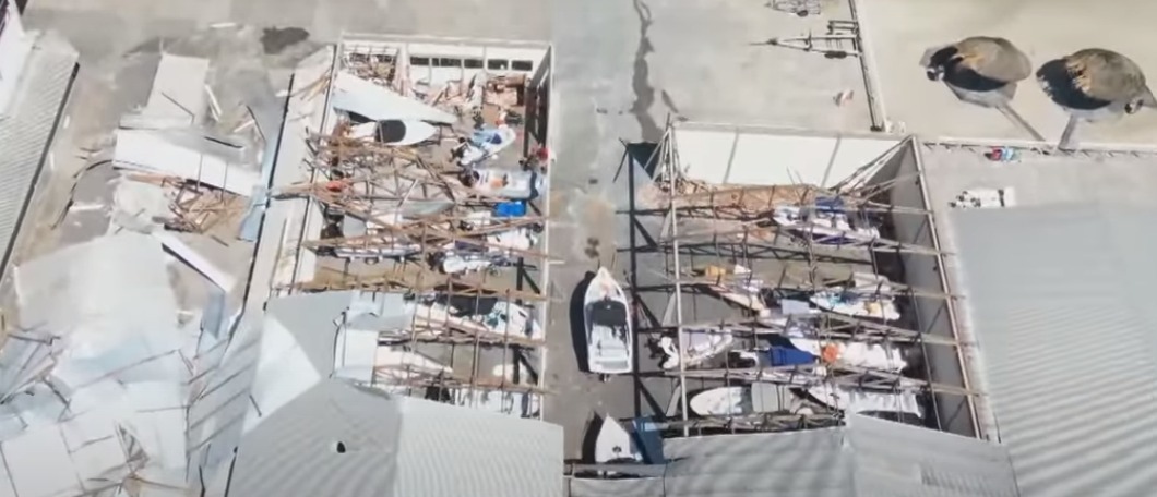 Microexplosão com rajadas de 80km/h causa estragos em São Francisco do Sul