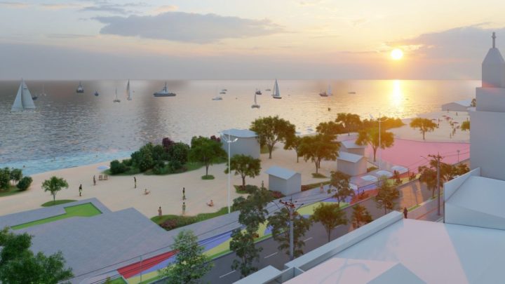 Veja como vai ficar a nova orla da praia da Enseada em SC; obras começam depois do Carnaval