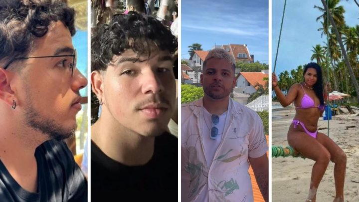 Os quatro jovens que morreram em BMW em Balneário Camboriú