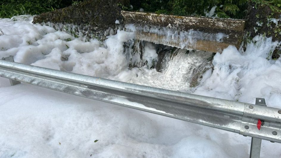 Rio Cubatão, em Joinville, está contaminado por ácido sulfônico