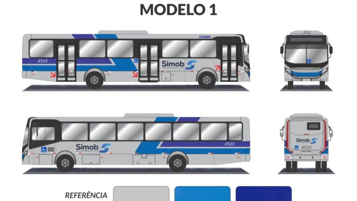 Joinville abre votação para moradores escolherem a nova cor dos ônibus; conheça as opções