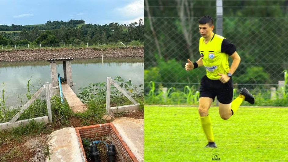 Assistente de árbitro salva gandula que se afogou em açude (Foto: Bataglin Fotografia Esportiva, Reprodução)