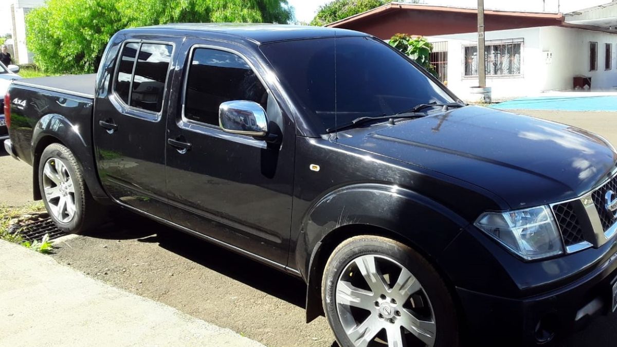 Caminhote Nissan Frontier foi apreendida na Operação da PF em SC