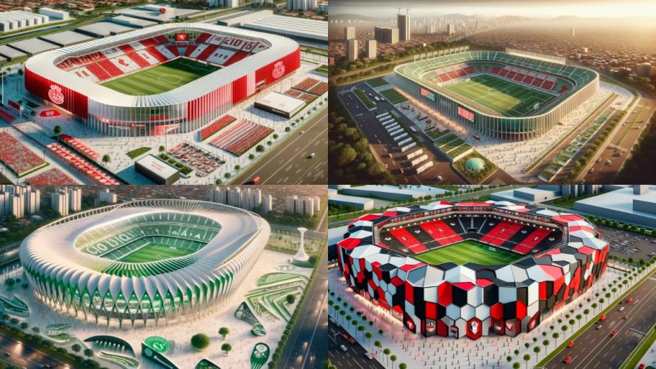 ChatGPT recria estádios do Campeonato Catarinense