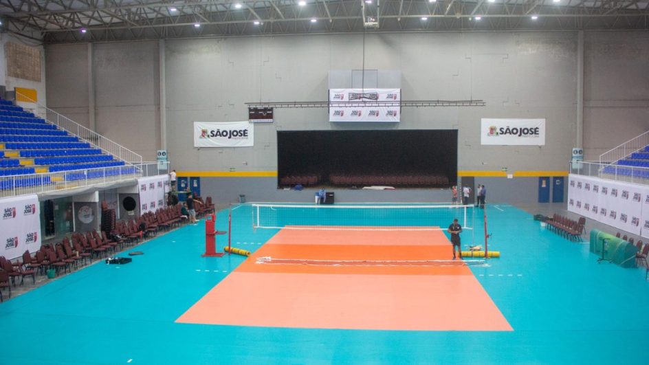 Confira fotos do Centro Multiuso de São José que receberá a Copa Brasil de Vôlei (Foto: Divulgação, Prefeitura de São José)