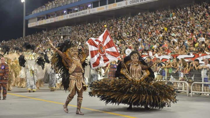Dragões da Real foi um dos destaques da primeira noite de desfiles em São Paulo (Foto; Felipe Araújo, Liga Carnaval SP)