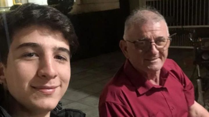 Luiz (à esq.) morreu atropelado um dia após o pai, Claudir (à dir.) sofrer grave acidente em Forquilhinha, no Sul de SC
