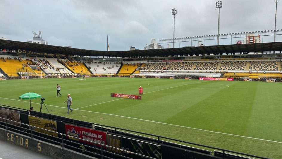 Estádio Heriberto Hulse vai ter nova iluminação para a Série A do Brasileiro (Foto: Manuela Silva, NSC)